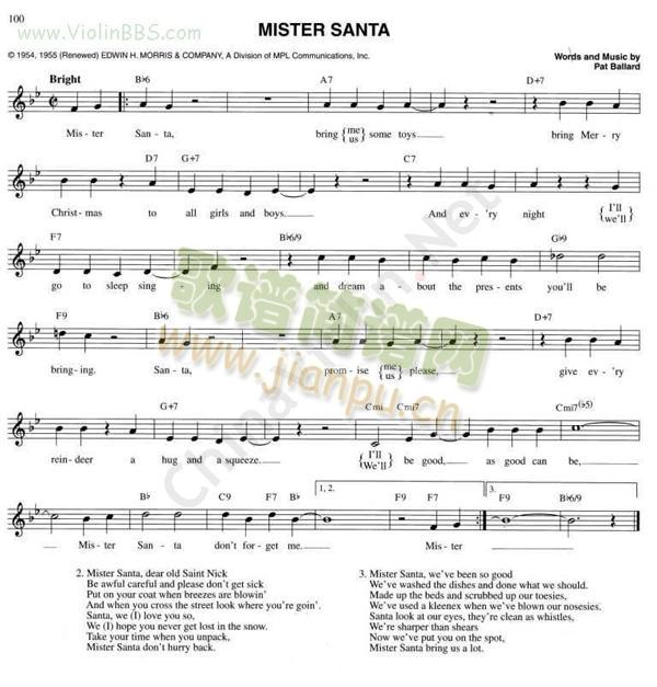 128.MISTER(小提琴谱)1