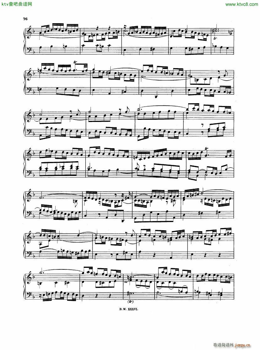 Bach JS BWV 903 Chromatische Fantasie Fuge(钢琴谱)6