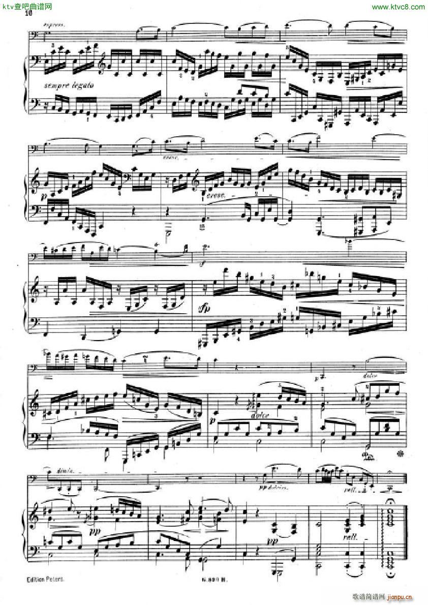 Hummel Sonata for cello and piano(钢琴谱)14