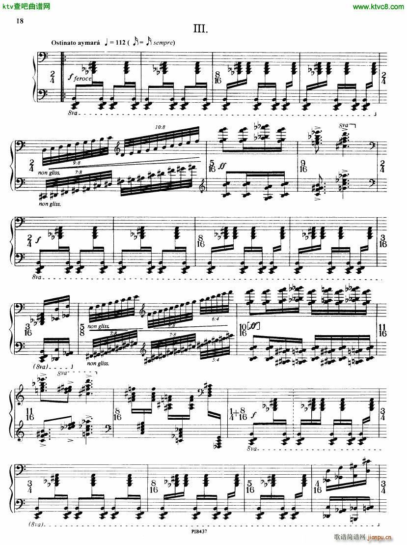 Ginastera op 53 Sonata No 2(钢琴谱)18