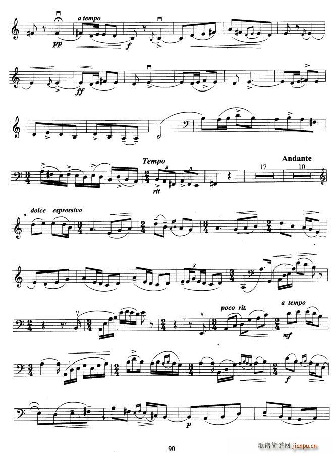 大提琴考级教程 第九级(大提琴谱)12