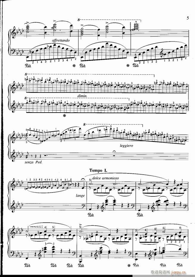 钢琴 不可不弹的世界钢琴名曲100首 五(钢琴谱)6