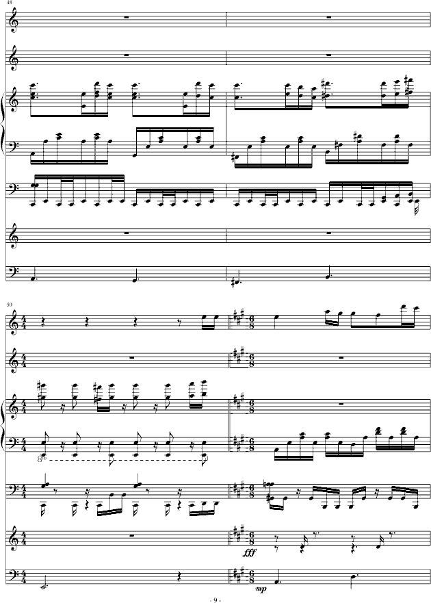 爱丽丝狂想曲(钢琴谱)9