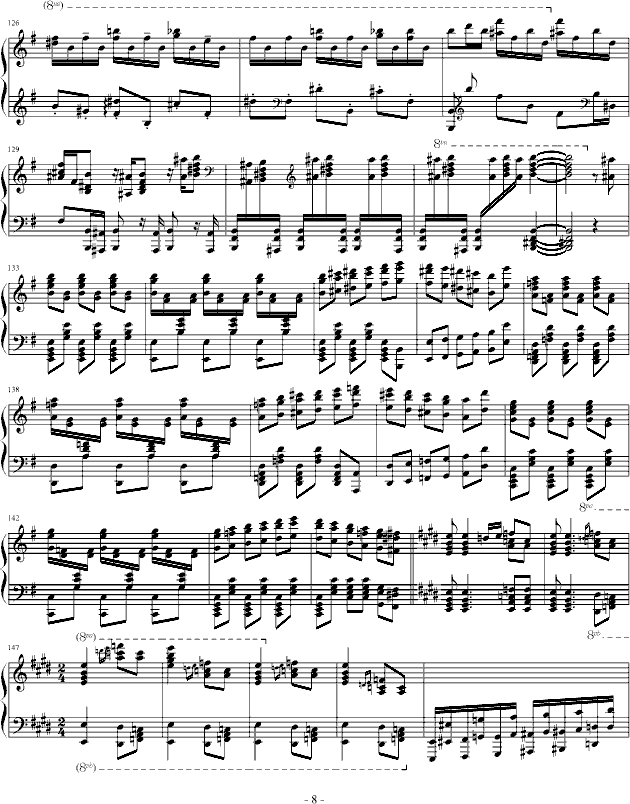 霍洛维兹卡门幻想曲（1927，1968）(钢琴谱)8