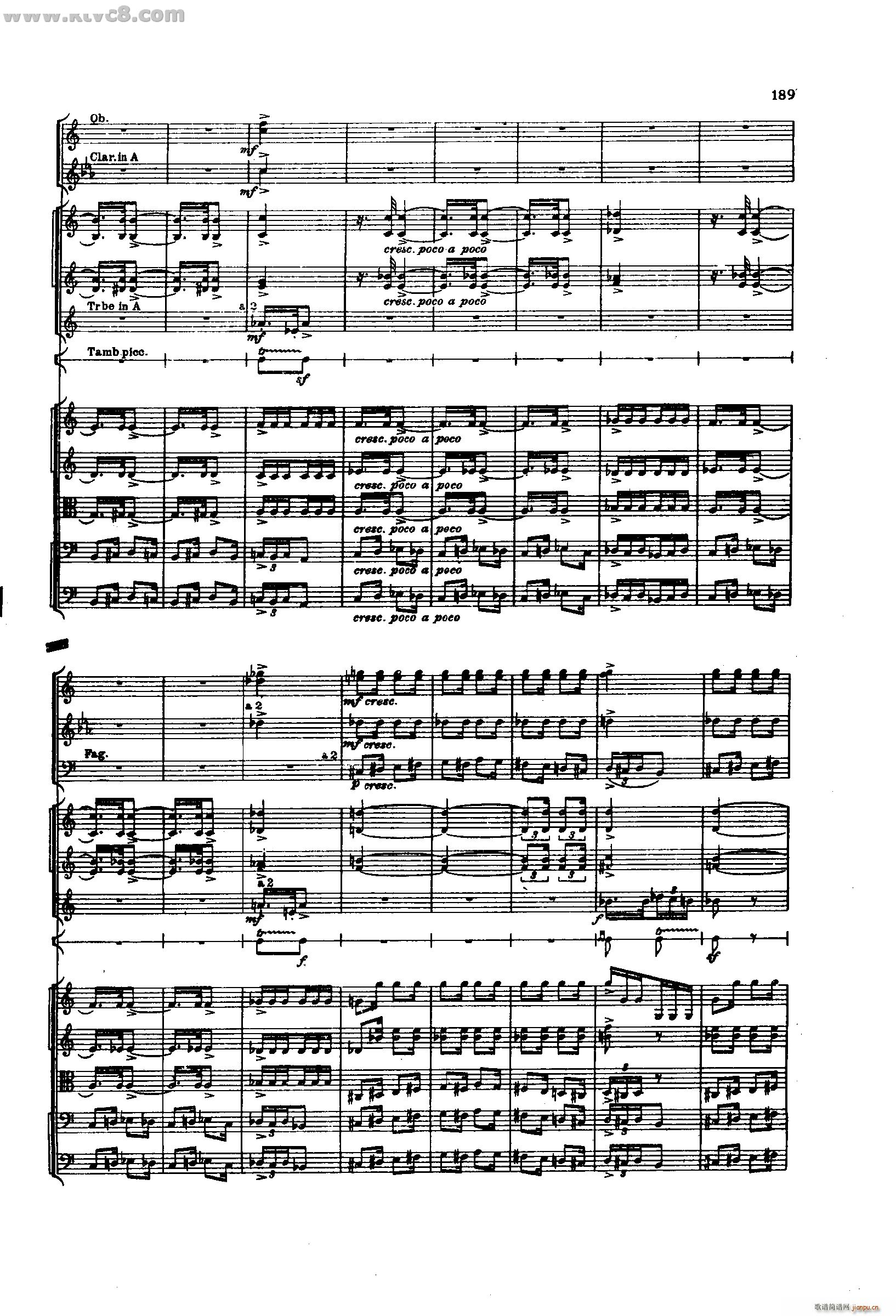 舍赫拉查达交响组曲 作品35 第四部分(总谱)43