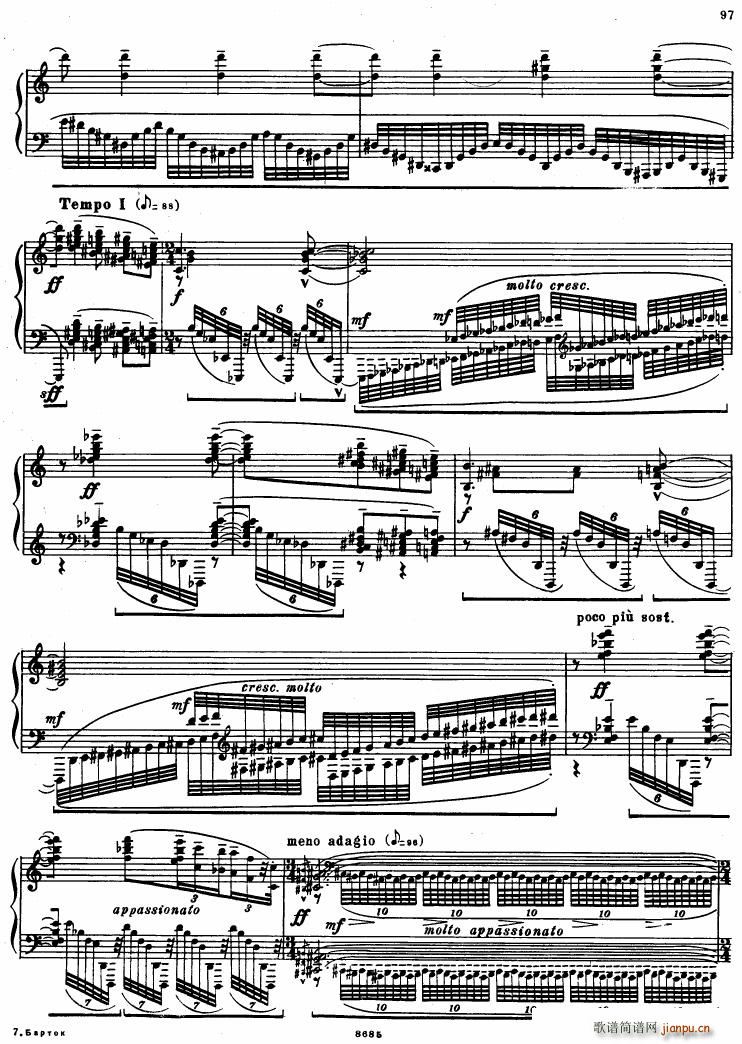 Bartok SZ 41 Deux Elegies op 8b(钢琴谱)14