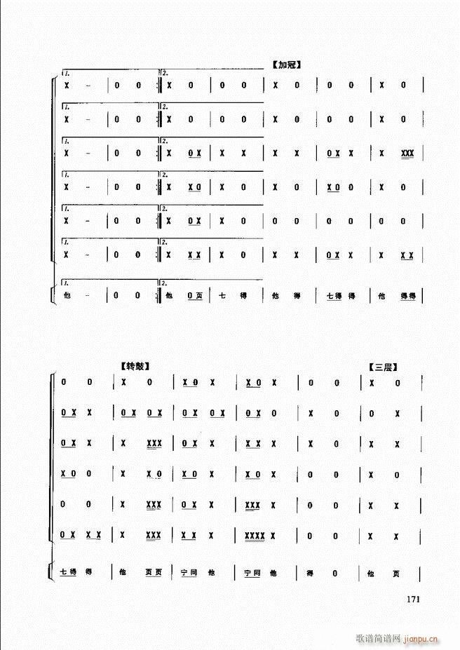民族打击乐演奏教程 121 180(十字及以上)50