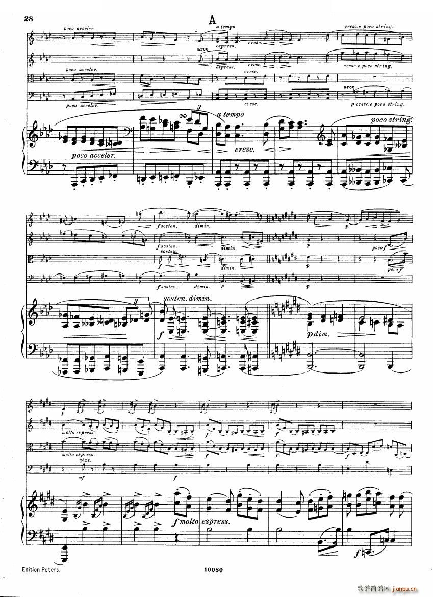 Brahms op 34 Piano Quintet f minor score 一(钢琴谱)27
