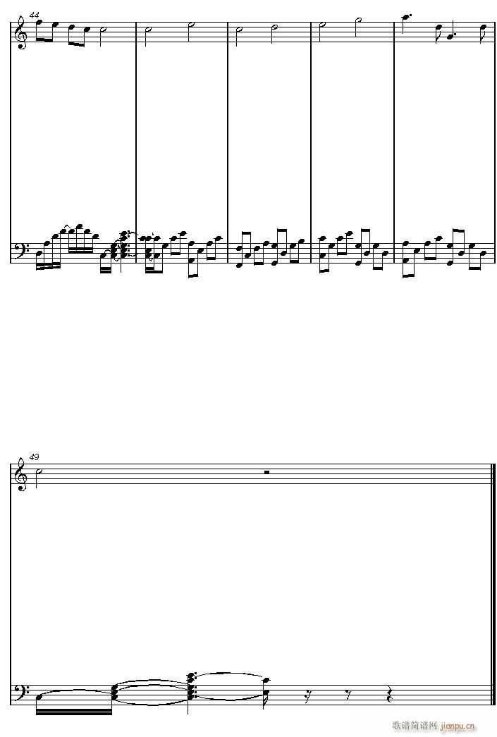最初看夕阳的地方(八字歌谱)3