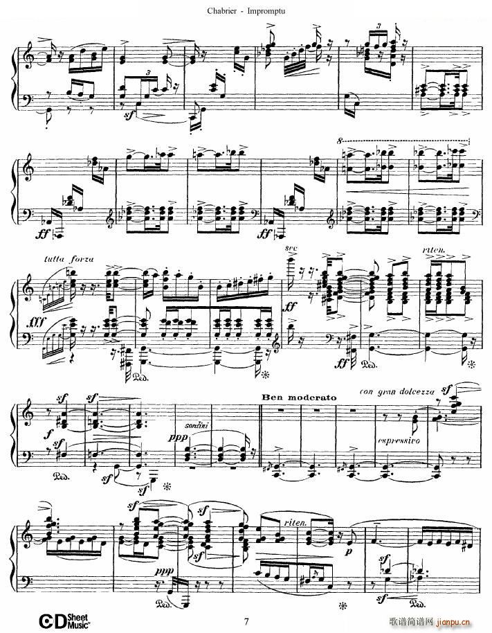Chabrier Impromptu Impromptu(十字及以上)7
