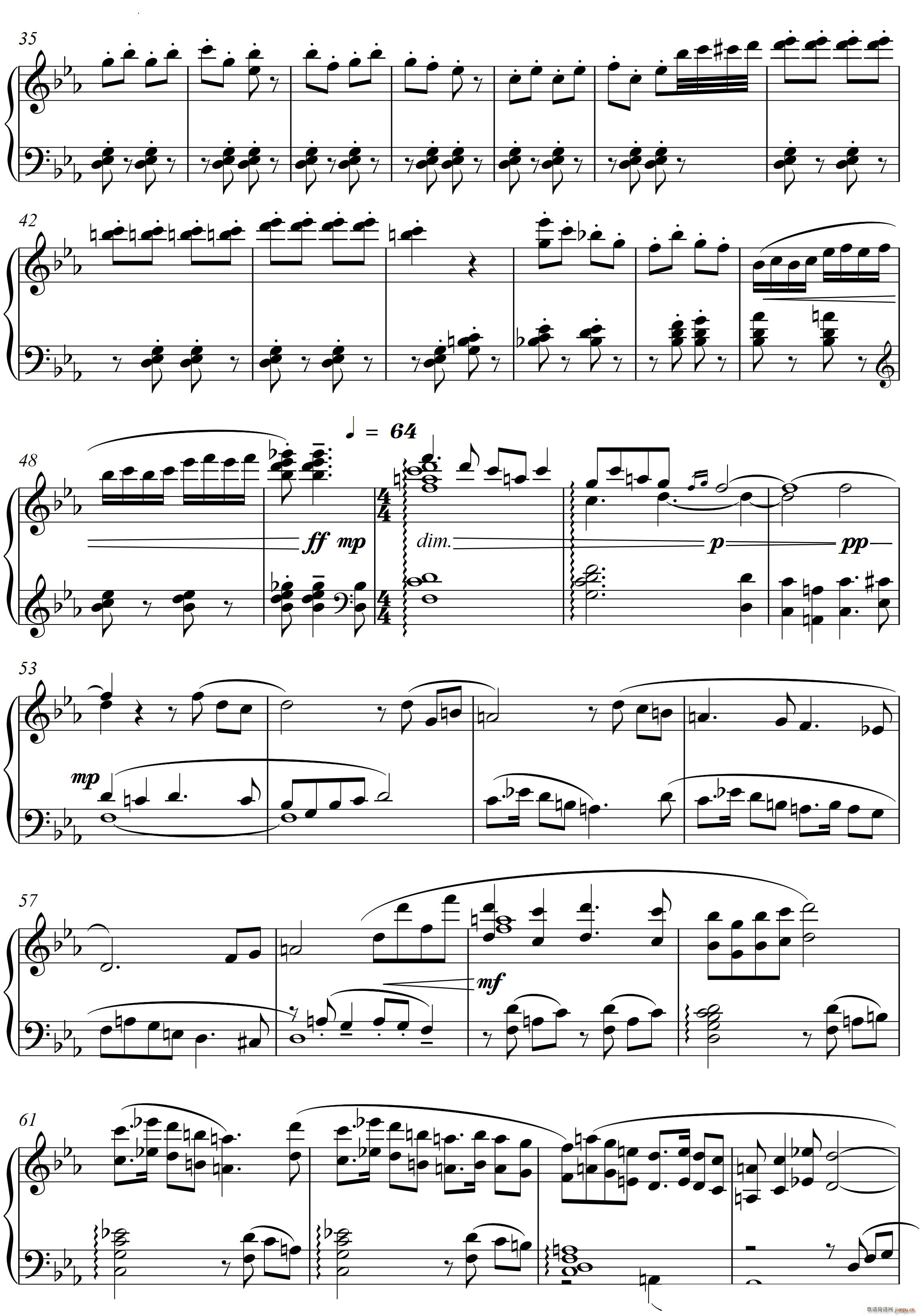 第23钢琴奏鸣曲 高甲缘 Piano Sonata No 23三个乐章(钢琴谱)3