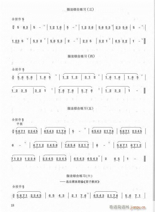 增订本目录1-20(笛箫谱)21