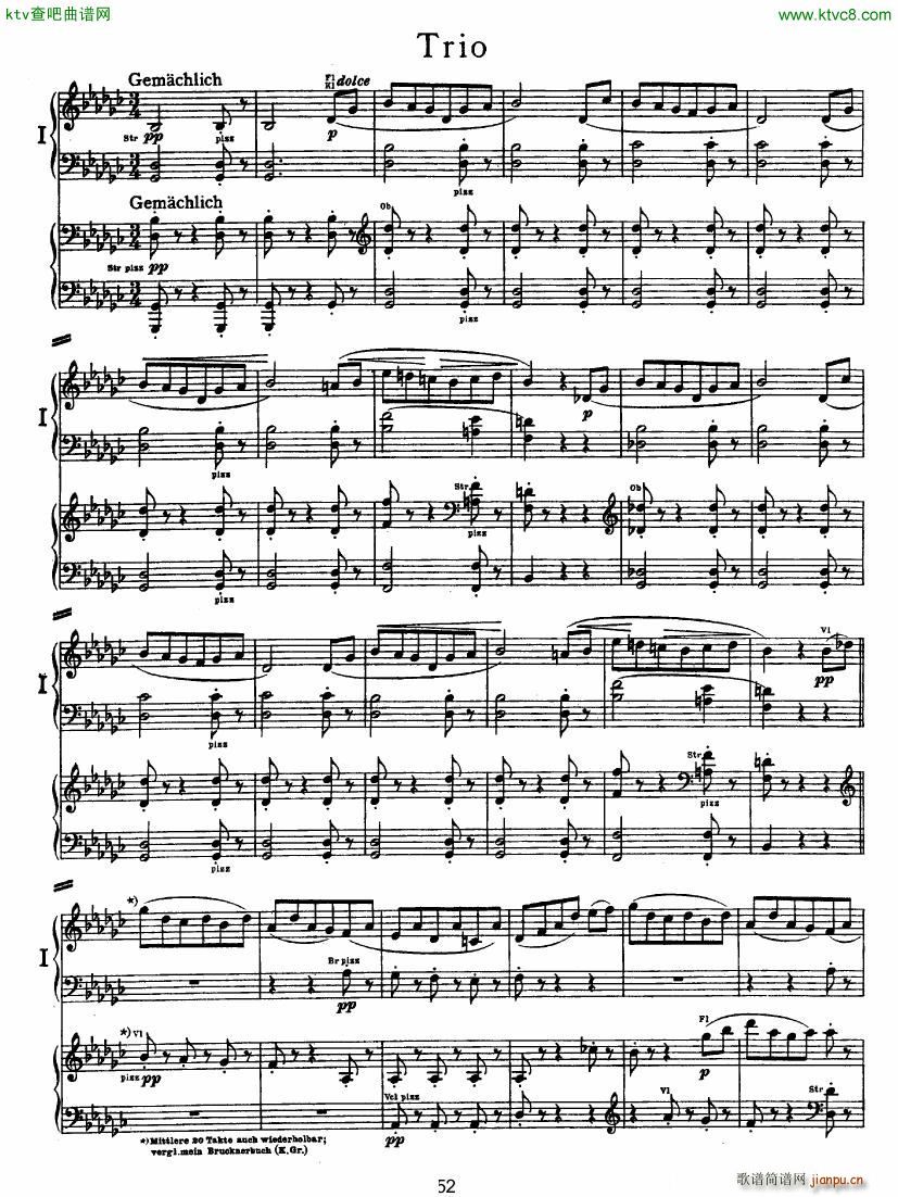 Bruckner Symphony No 4 4 hands arr 二(钢琴谱)1