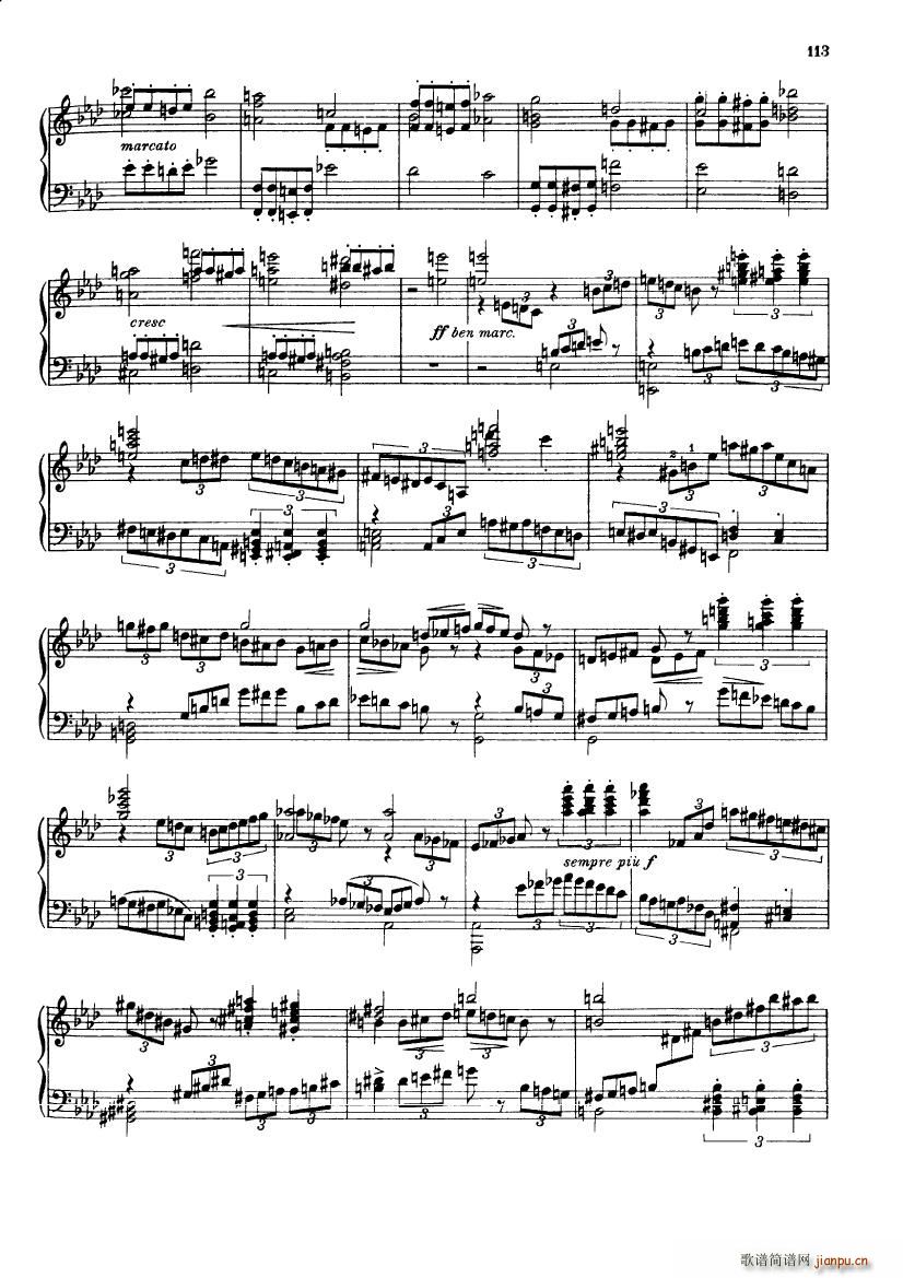 Brahms op 90 Singer Symphonie Nr 3 F Dur(钢琴谱)28