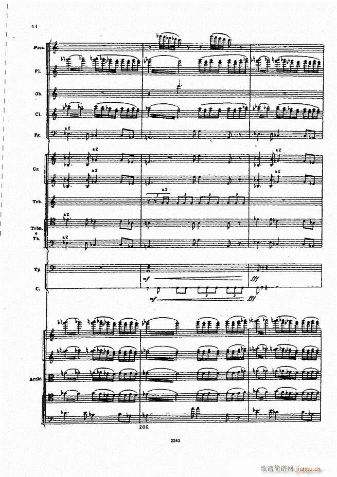 柴可夫斯基 暴风雨 交响诗(总谱)44