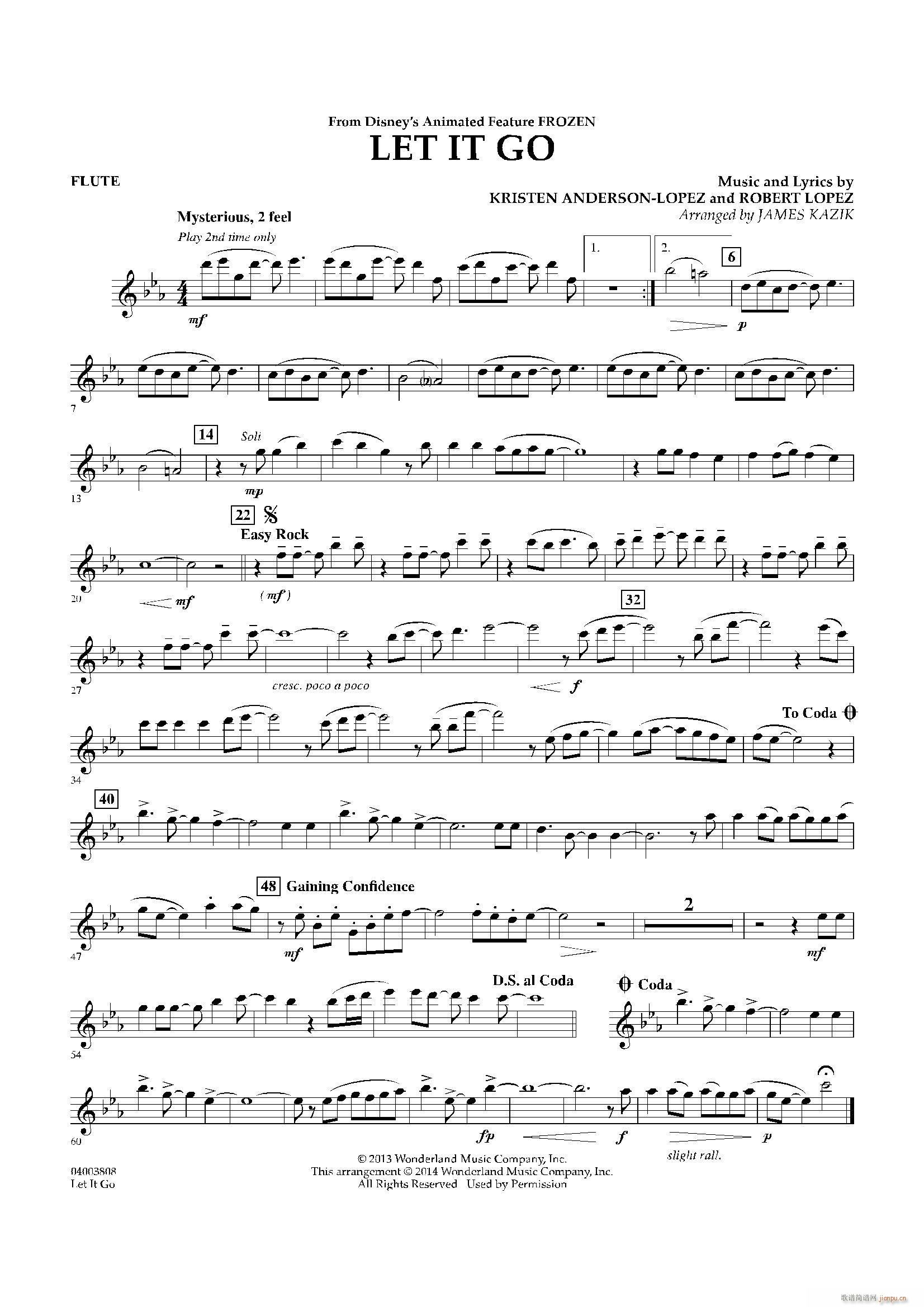 Let it go 冰雪奇缘 主题曲 交响管乐(十字及以上)1