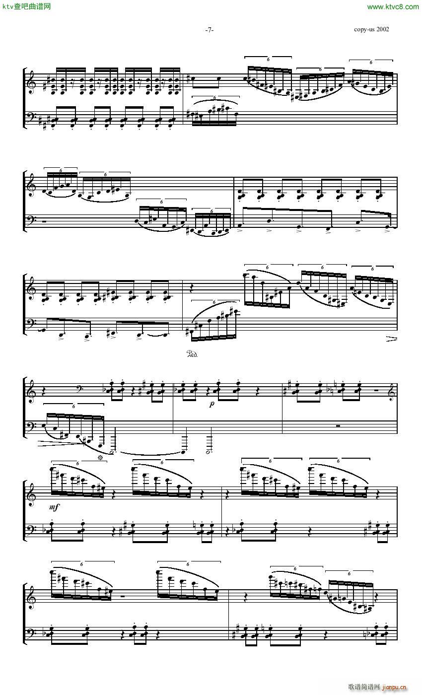 Heiner Frost Toccata for piano(钢琴谱)6