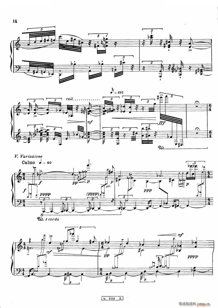 Berio Cinque Variazioni Cinque Variazioni(十字及以上)15