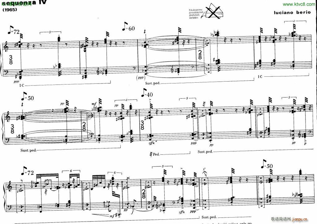 Berio Sequenza IV(钢琴谱)3