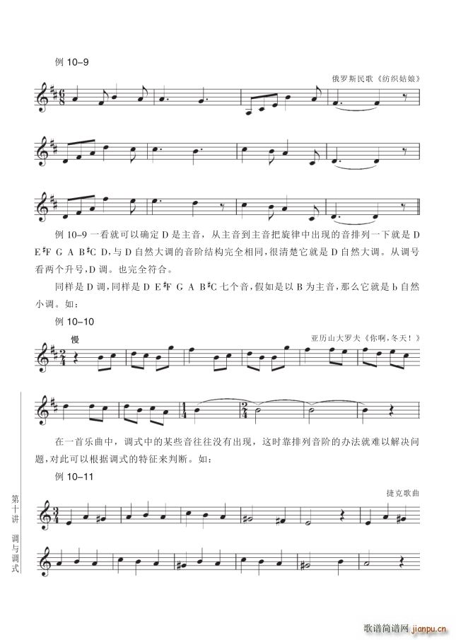 其他 第10讲调与调式第6节第118页怎样确定调与调式(十字及以上)1