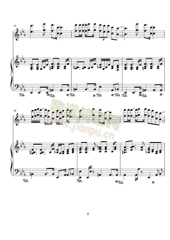 爱计较(钢琴谱)8