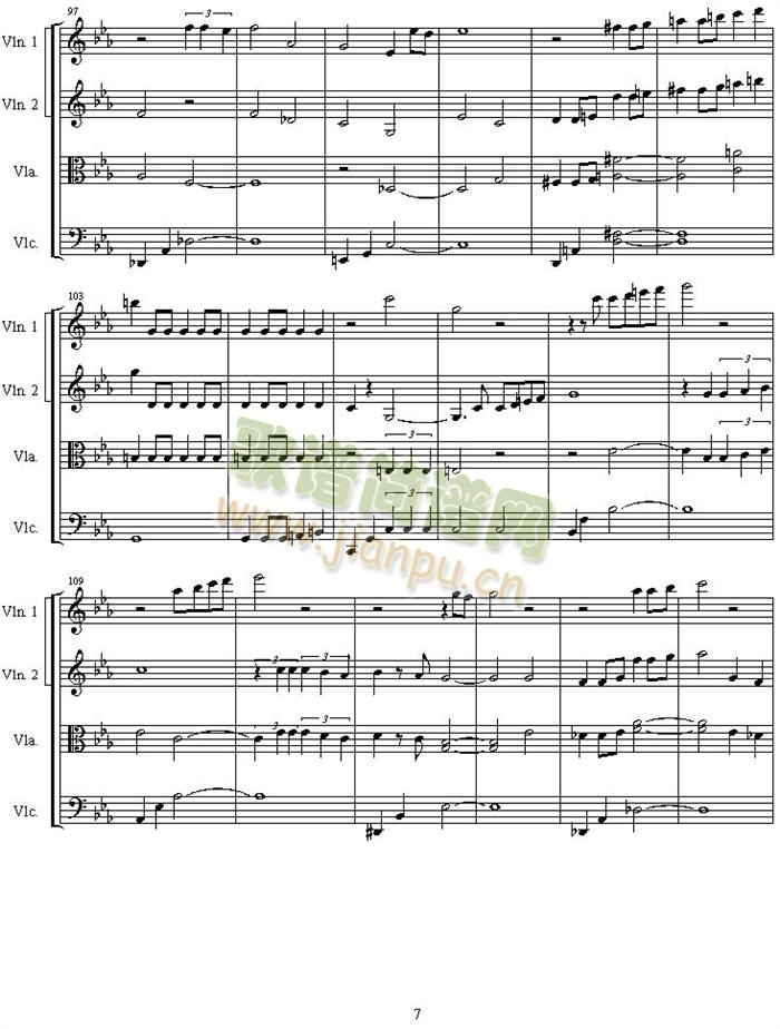 Credits(小提琴谱)7