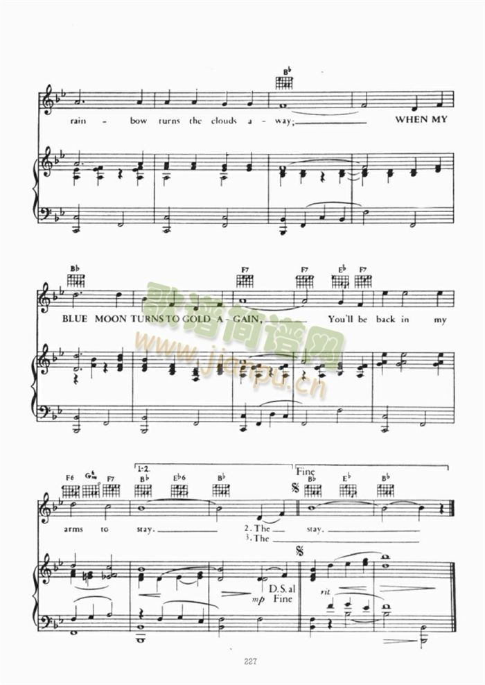 WHHENMYBLUEMOONTURNSTOGOLDAGAIN(吉他谱)3