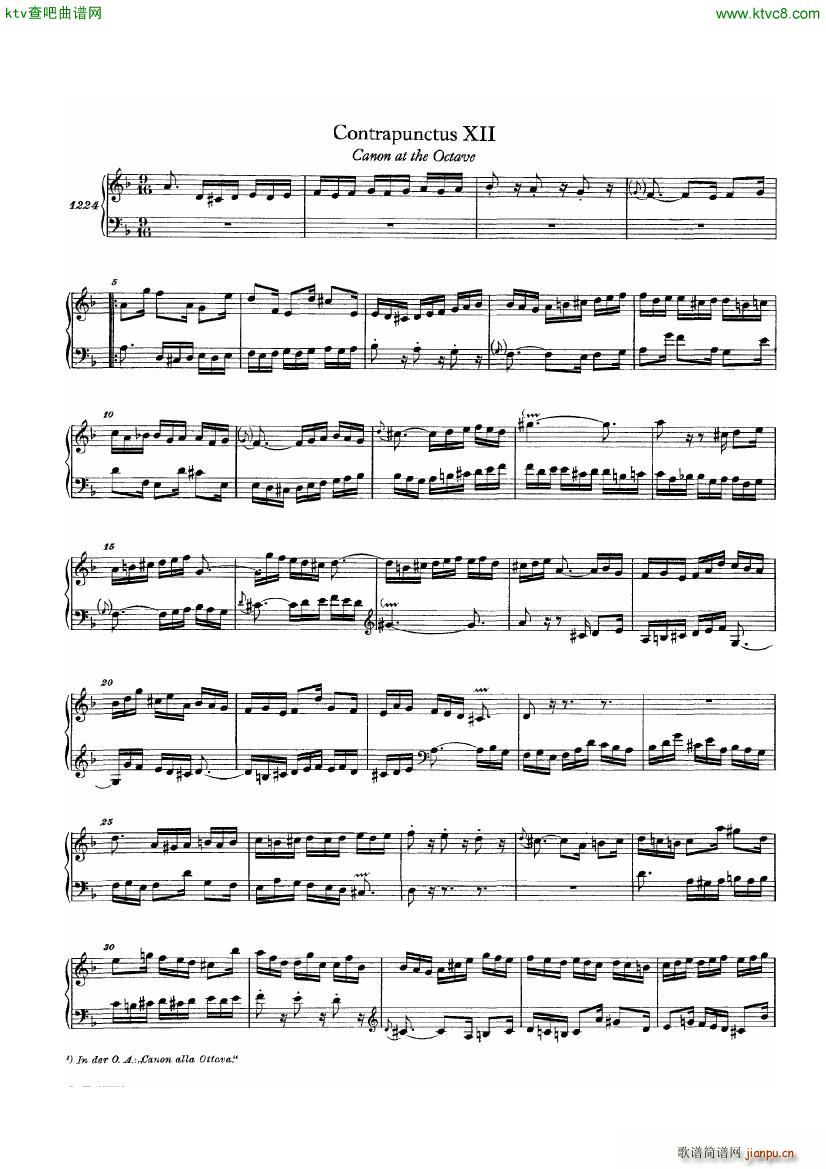 Bach JS BWV 1080 Kunst der Fuge part 2(钢琴谱)11