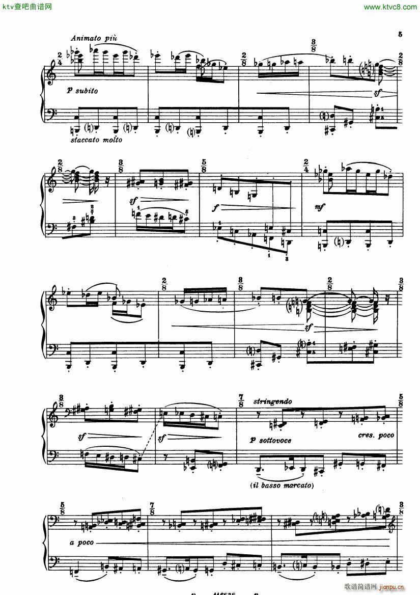 Casella Sonatina piano(钢琴谱)5