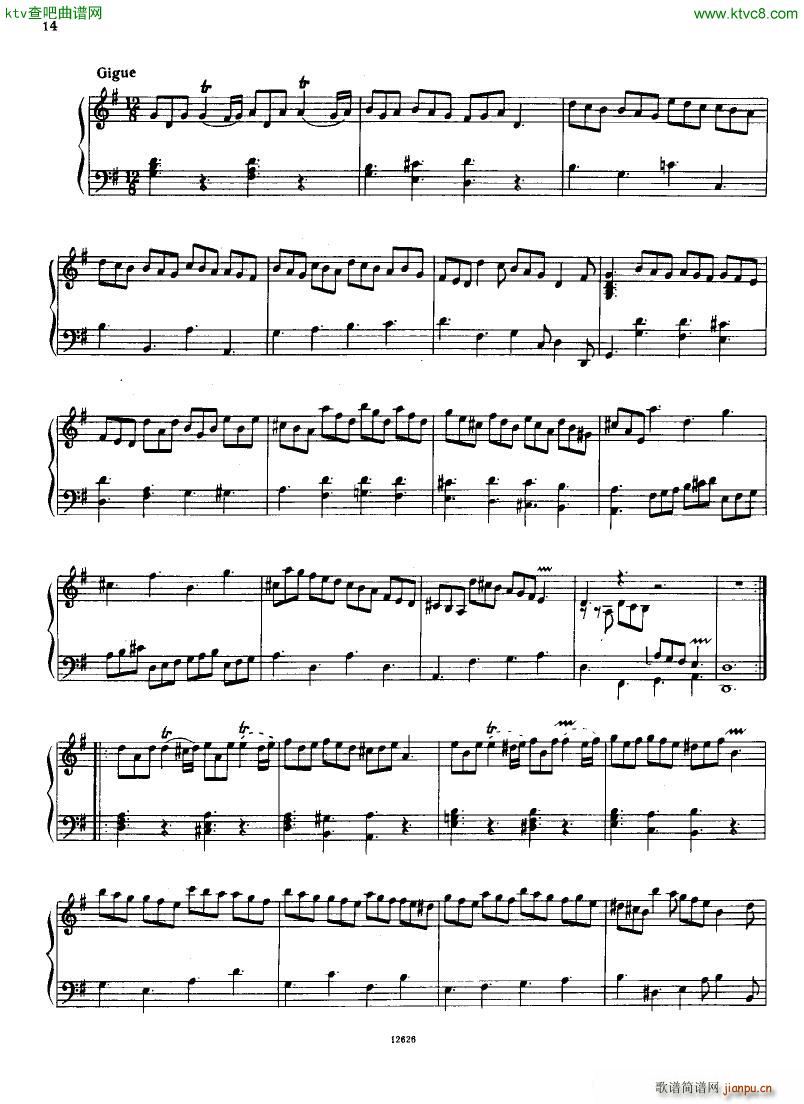 H ndel 1 Suiten for Piano Book 2(钢琴谱)12