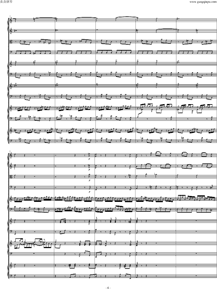 四羽管键琴协奏曲 BWV1065(钢琴谱)6