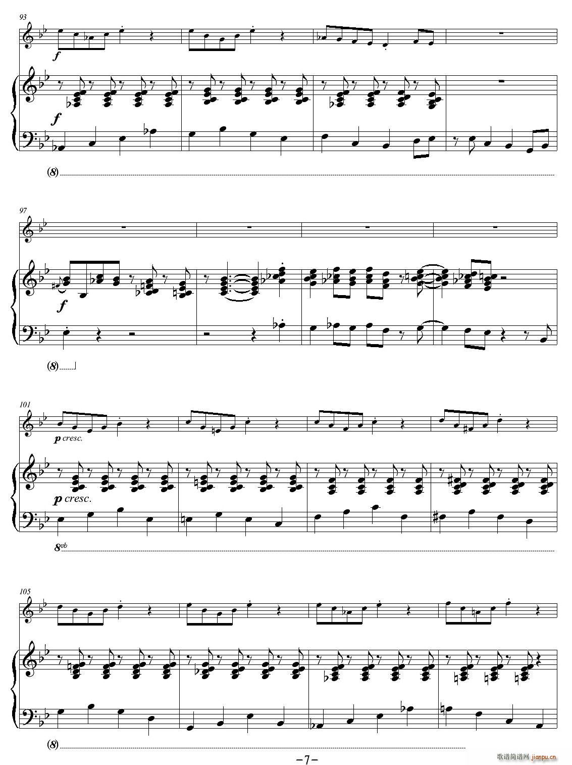 The Arrival of the Queen of Sheba(单簧管谱)7