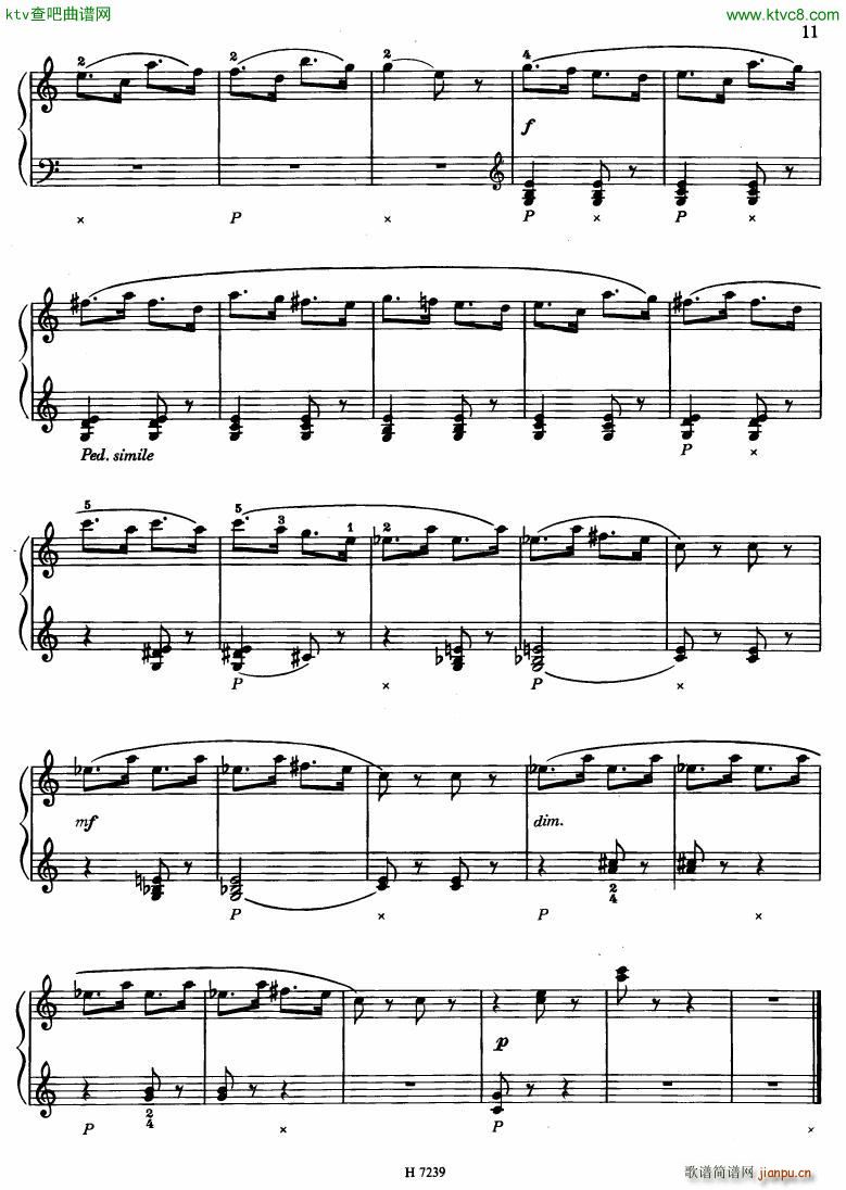 Hurnik piano etudes(钢琴谱)8