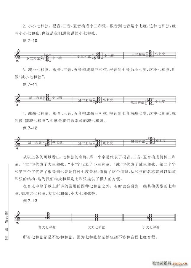其他 第7讲和弦第2节第80页什么是七和弦(十字及以上)1