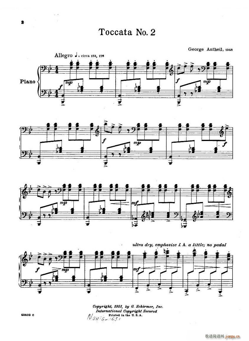 Antheil 2 Toccatas 2 Toccatas(十字及以上)8