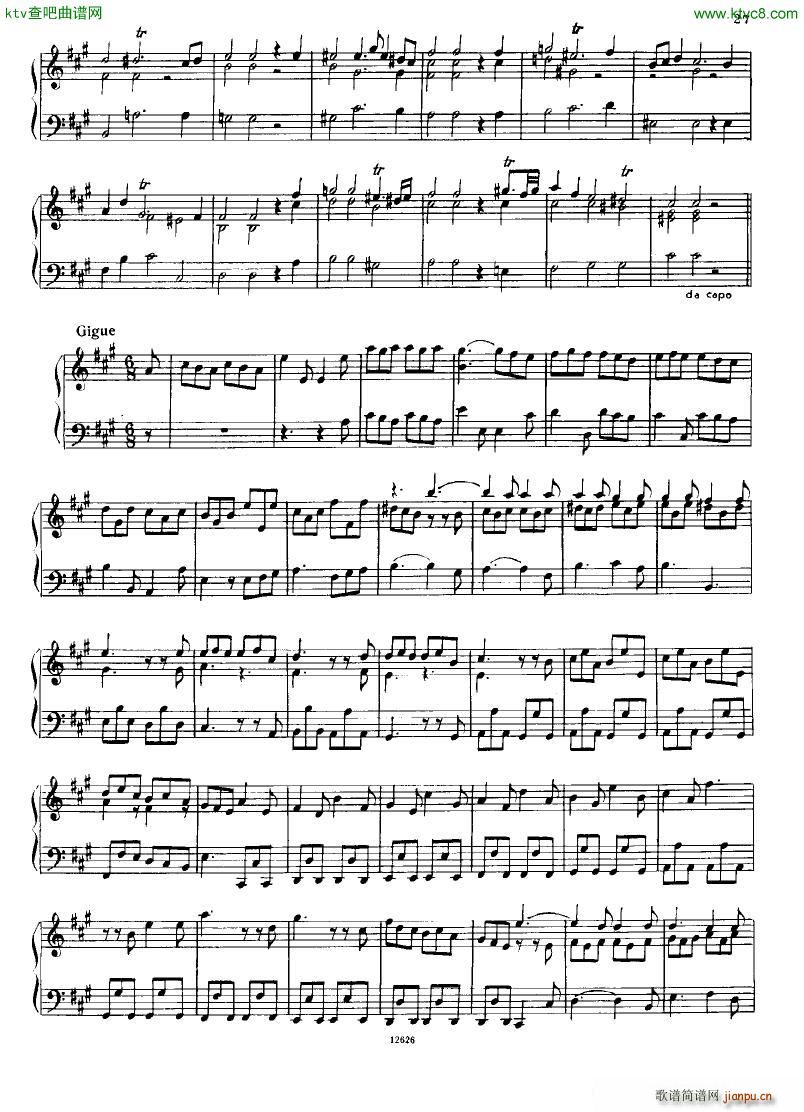 H ndel 1 Suiten for Piano Book 2(钢琴谱)28