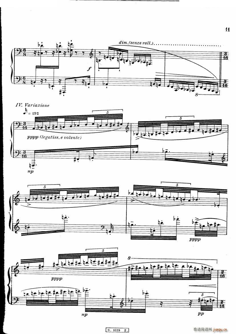 Berio Cinque Variazioni Cinque Variazioni(十字及以上)12