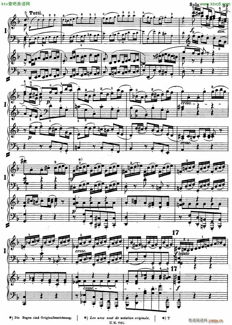 Bach JS BWV 1052 Keyboard Concerto in d ed R ntgen(钢琴谱)40