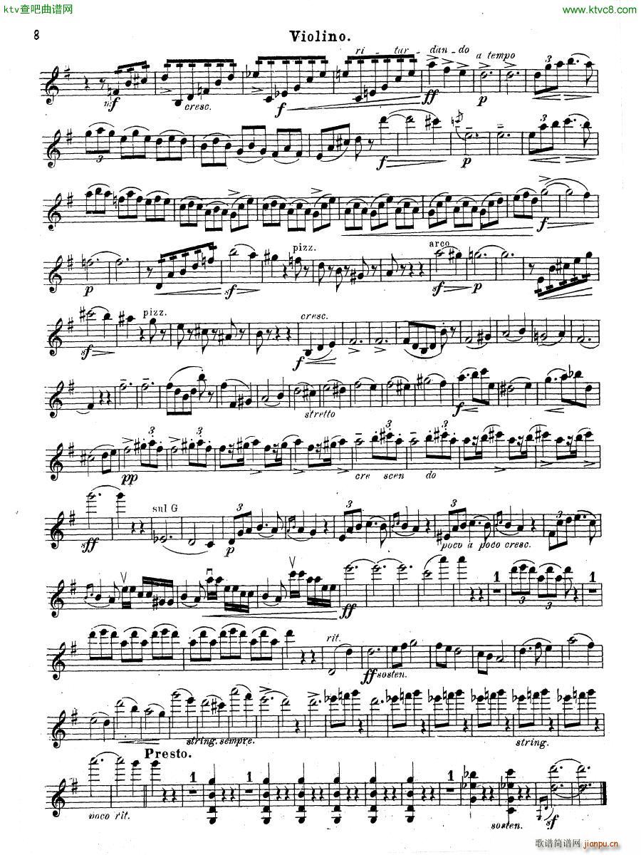 Grieg Violin Sonata 2 G dur op 13(钢琴谱)9