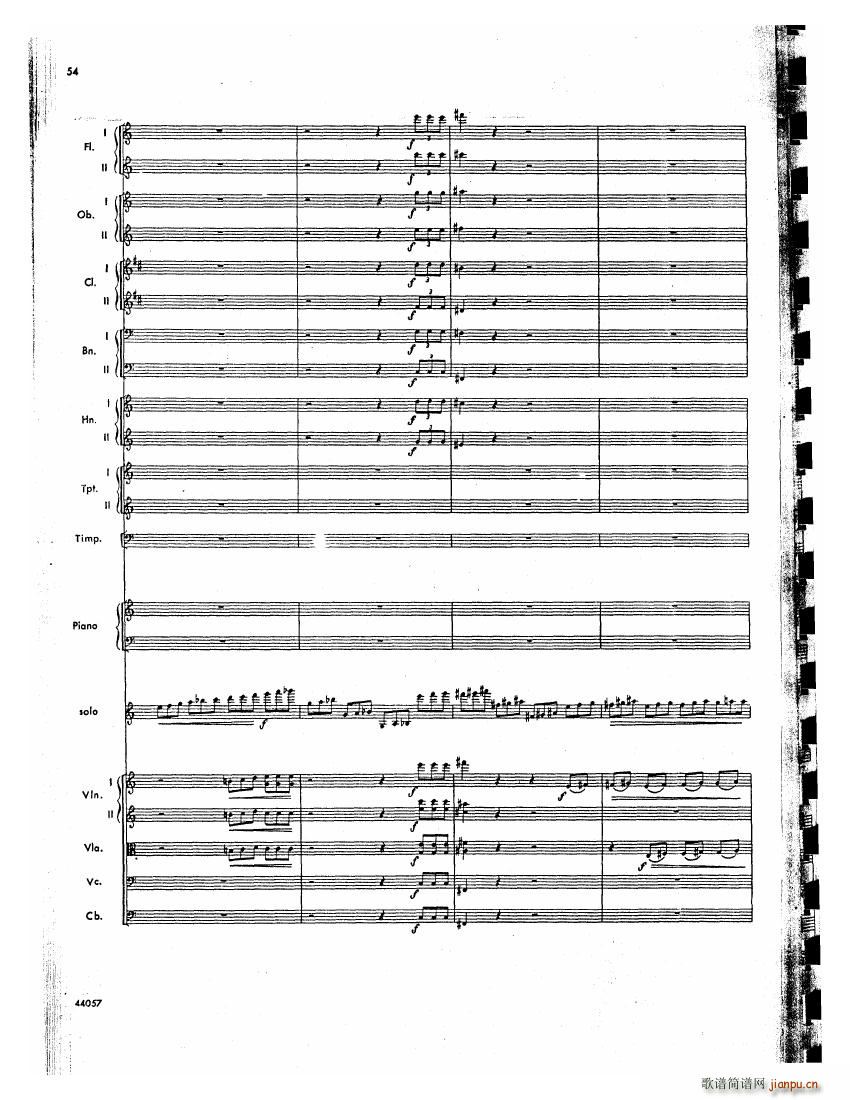 Barber op 14 Violin Concerto Score 二(钢琴谱)13