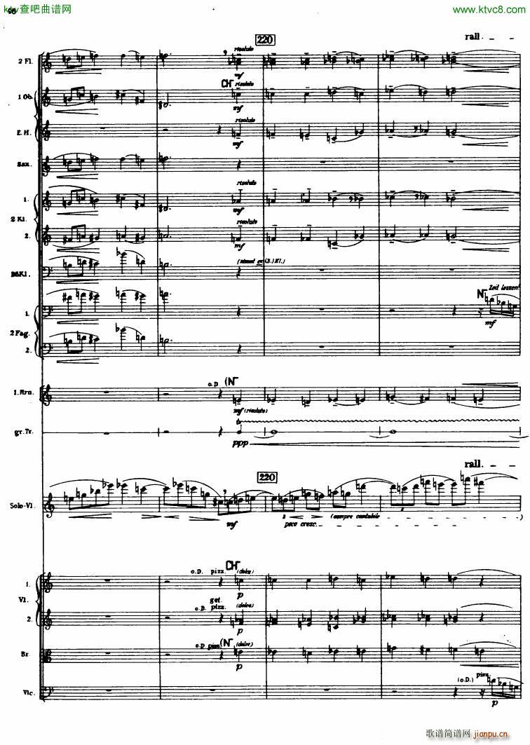 Berg Violin Concerto Score 三(钢琴谱)14