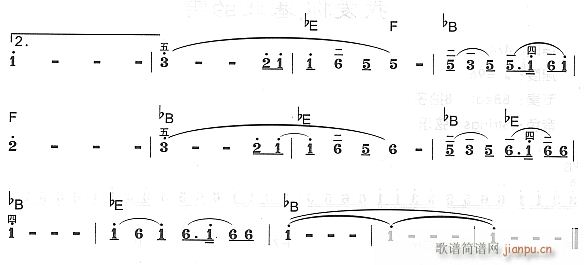 我爱你 塞北的雪2(电子琴谱)1