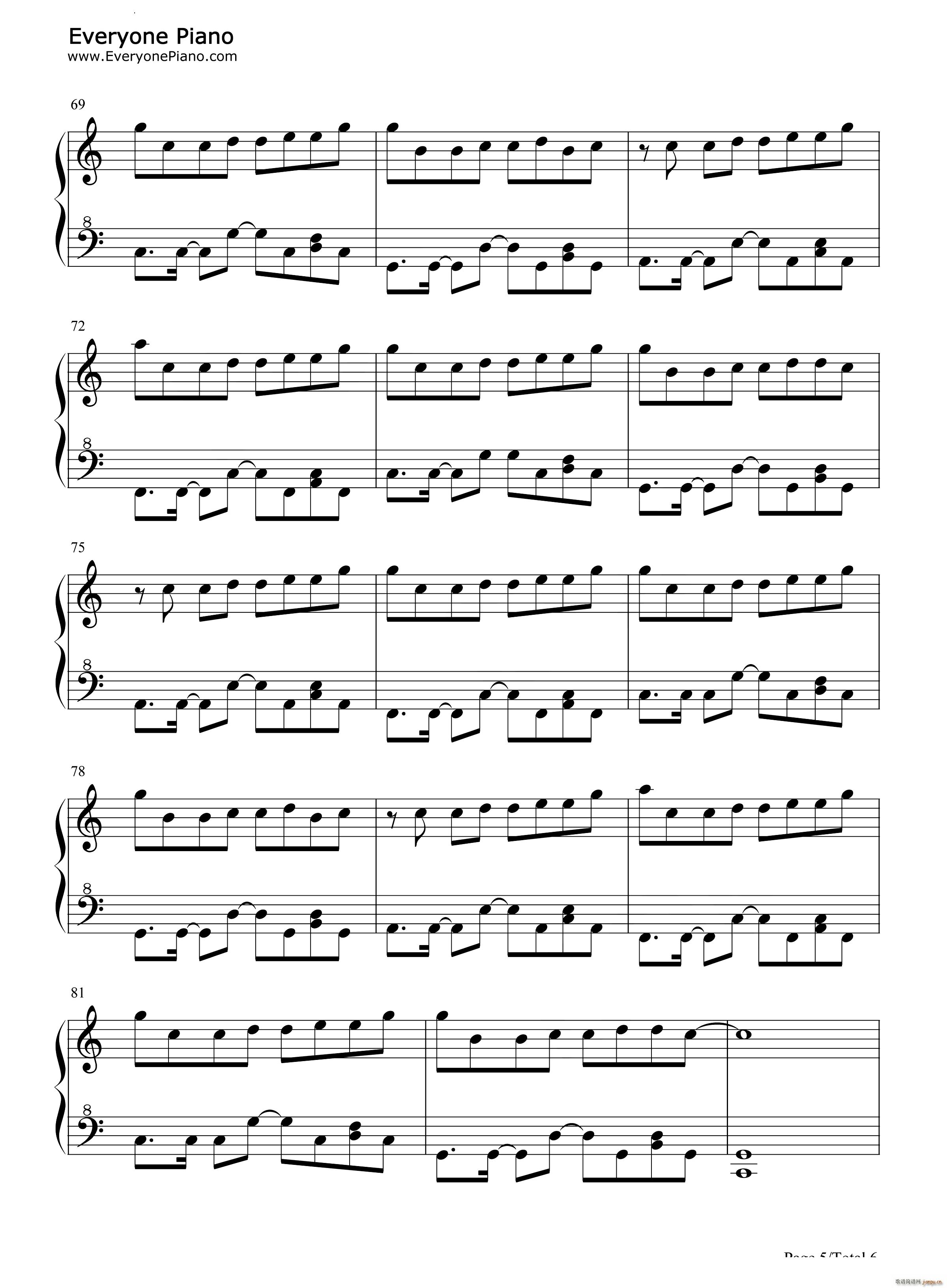 Between Worlds(钢琴谱)6