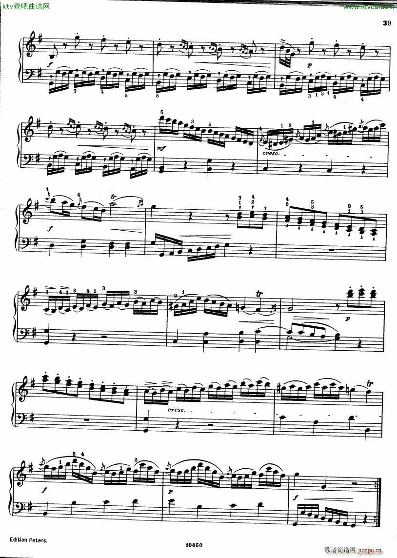 Bach JC op 17 no 4 Sonata(钢琴谱)5