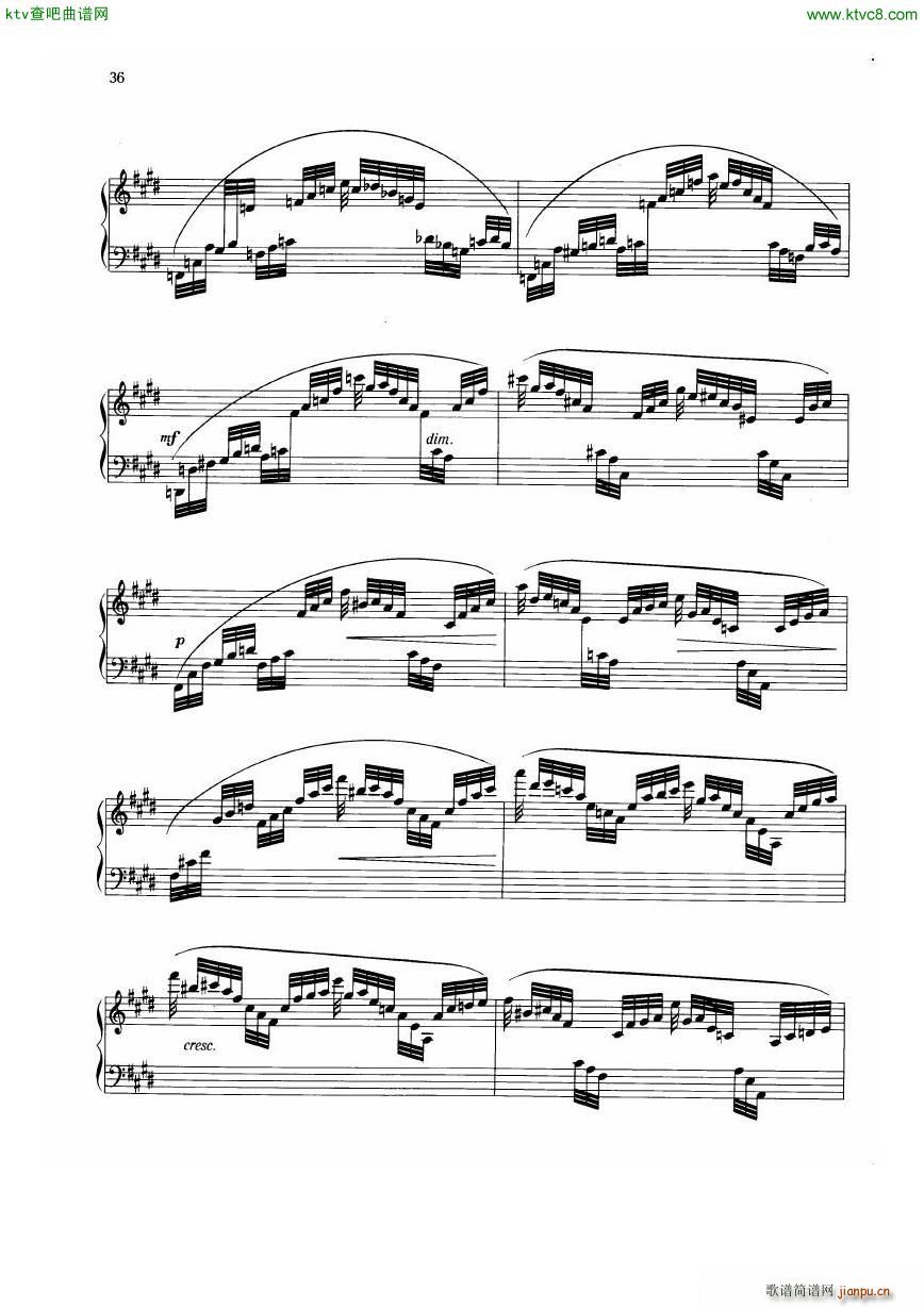 Dohnanyi Etude Op 28 5(钢琴谱)3