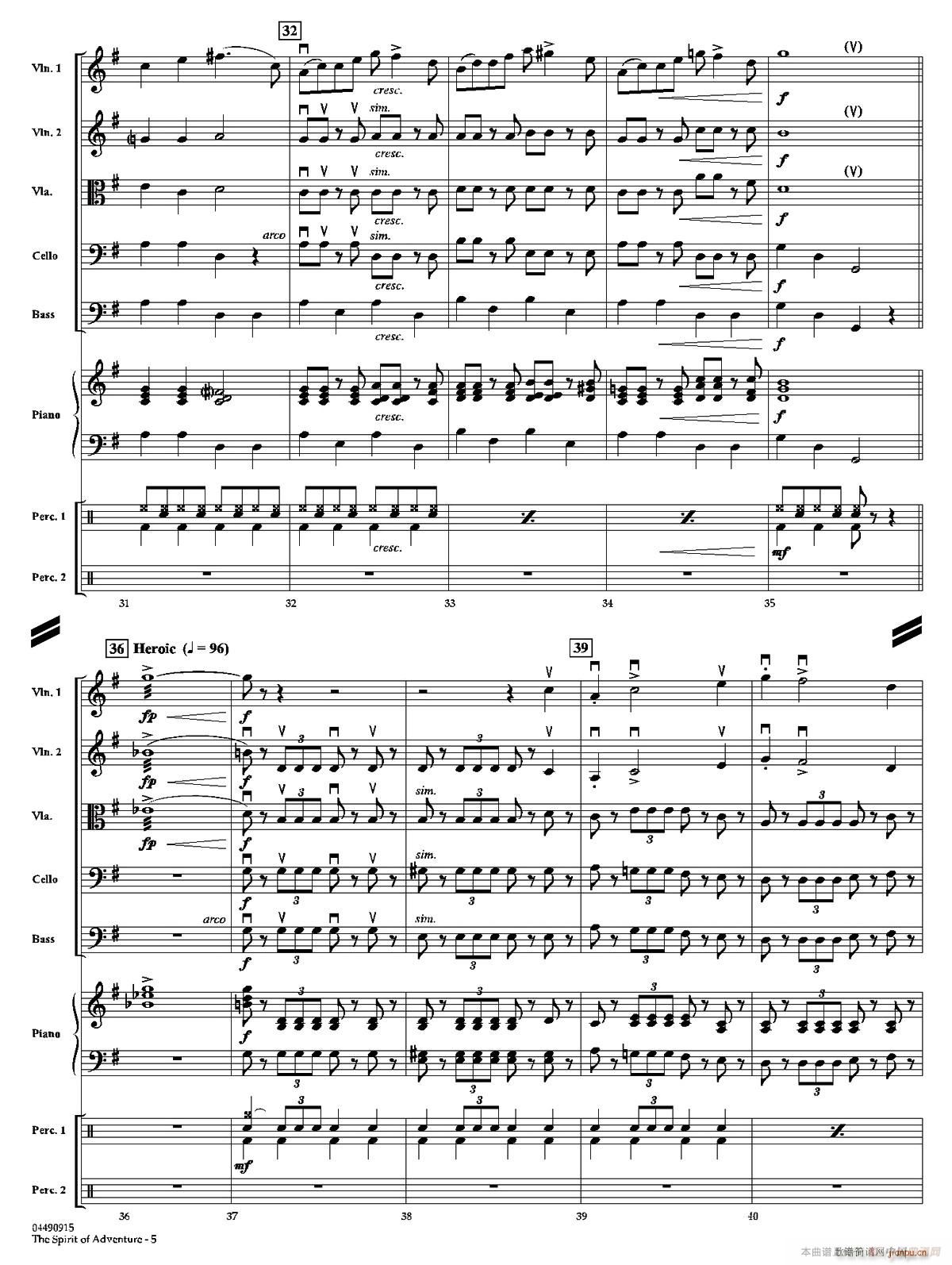 The Spirit of Adventure 交响弦乐团(总谱)5