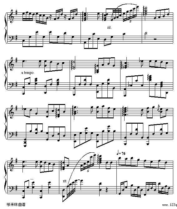 花火-lahema-梁詠琪(钢琴谱)3