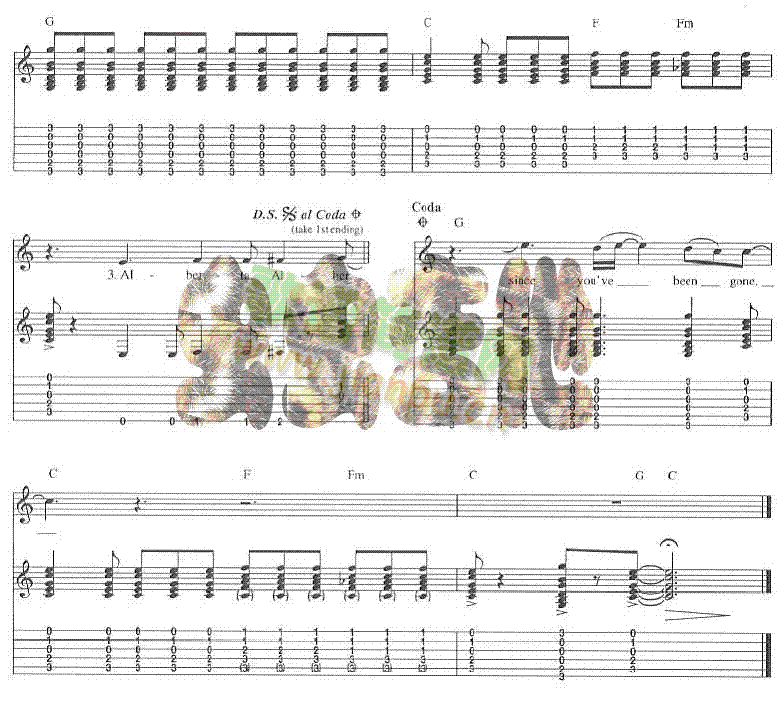alberta吉他谱-(吉他谱)5