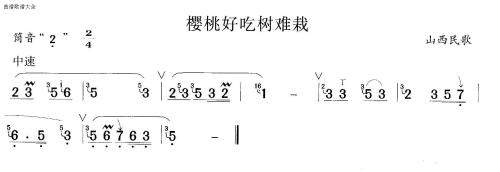 樱桃好吃树难栽(笛萧谱)1