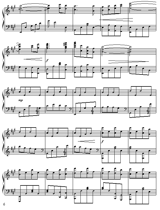 A大调叙事曲(钢琴谱)6